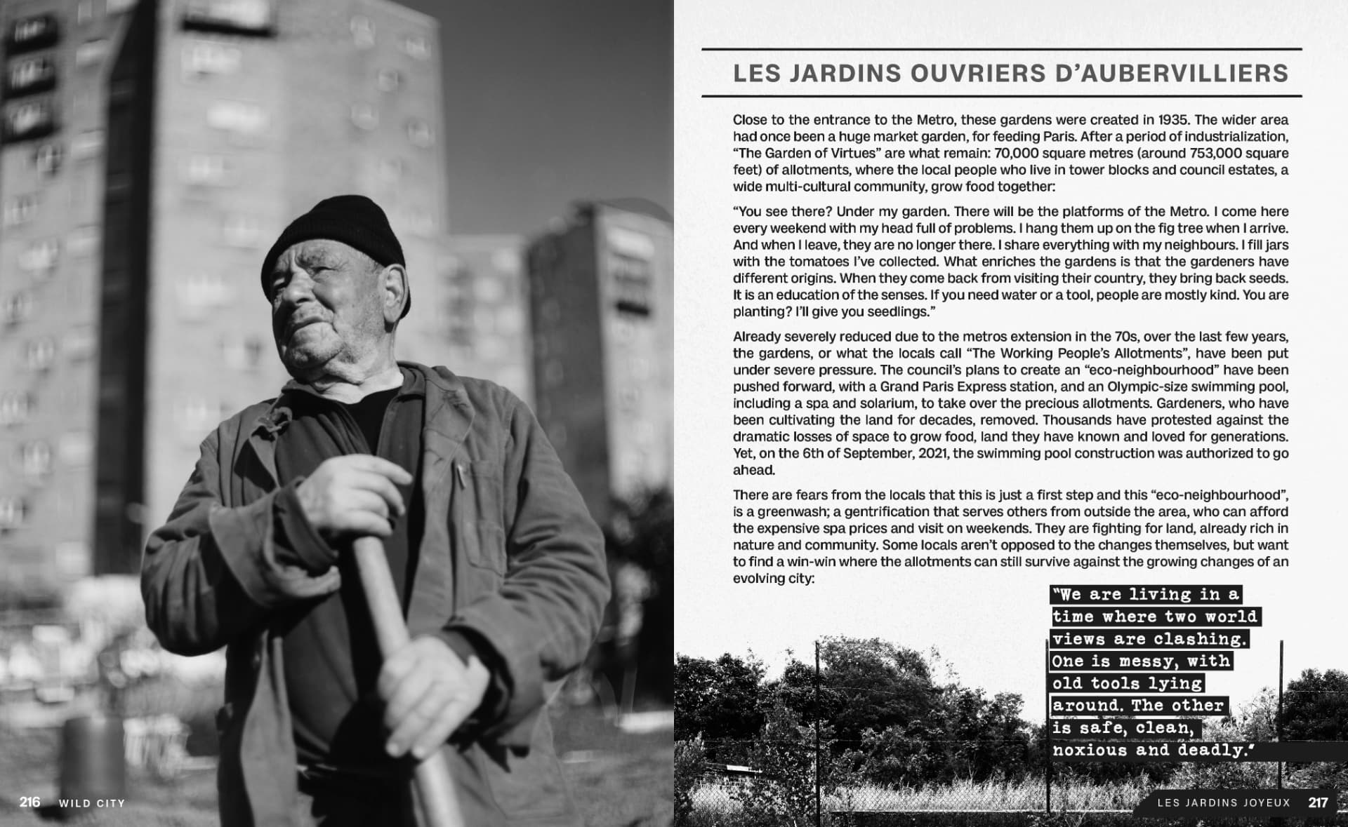 Les Jardins Ouvriers d'Aubervilliers · pp. 216–217